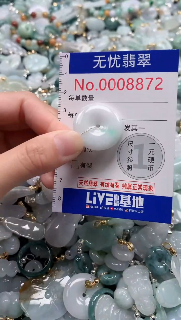 翡翠未镶嵌吊坠(不含链)8872