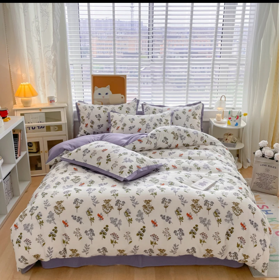 【百草园】订单尾货高支高密水洗斜纹棉四件套