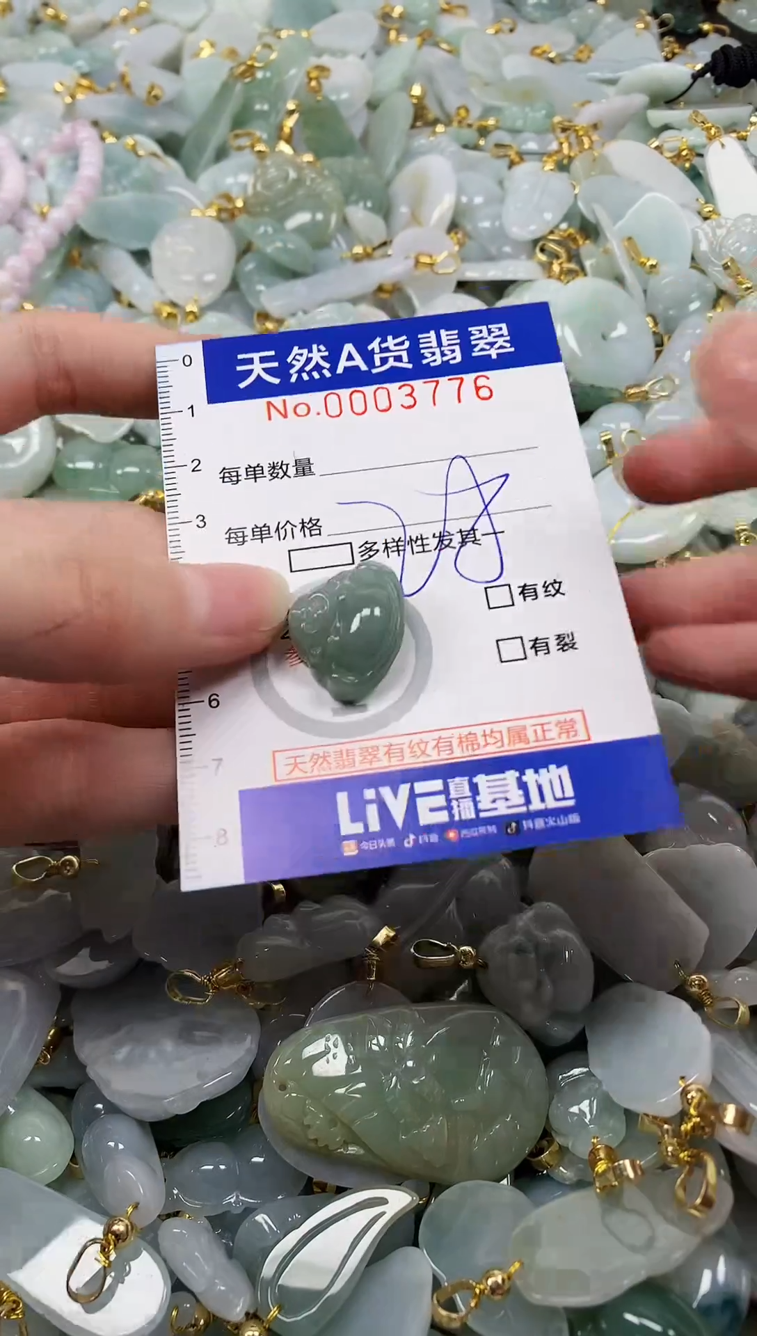 颈饰未镶嵌翡翠天然a货翡翠