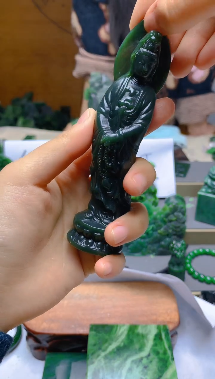 【闪购商品】和田玉（青玉）摆件未镶嵌1