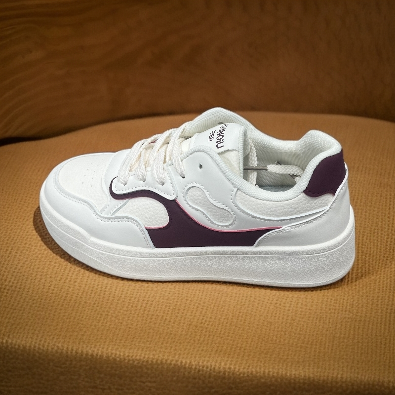 Ou Shi Yuan/欧诗媛秋冬皮面百搭学生板鞋小白鞋0185