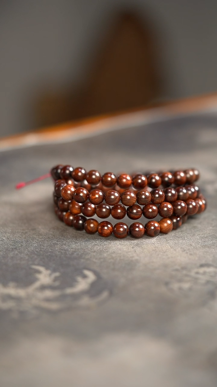 【闪购商品】黄花梨/降香黄檀手串/手链紫油梨老料1.0*108圆珠