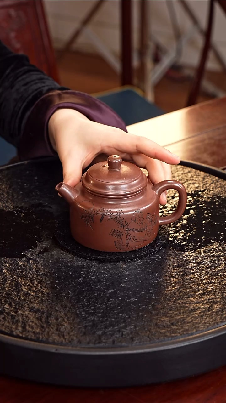 茶壶紫砂LGZ 德钟26  龙血砂 250毫升 狄新陶