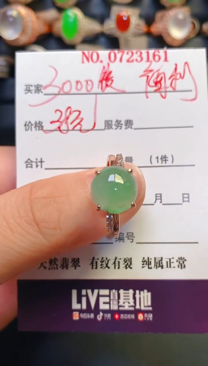 银S925镶嵌翡翠耳饰天然