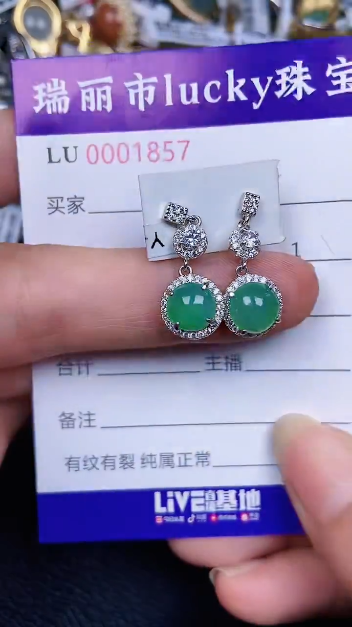 颈饰银S925镶嵌翡翠1857