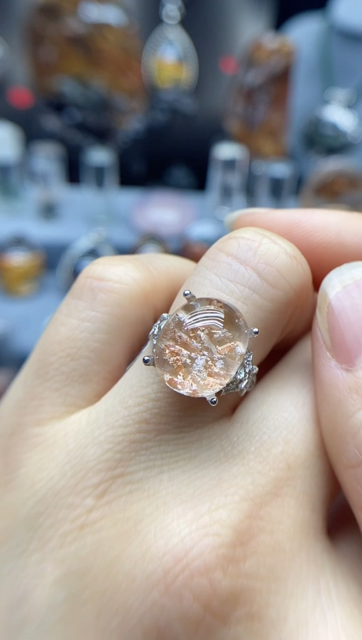 【闪购商品】水晶戒指银S925镶嵌水晶水晶