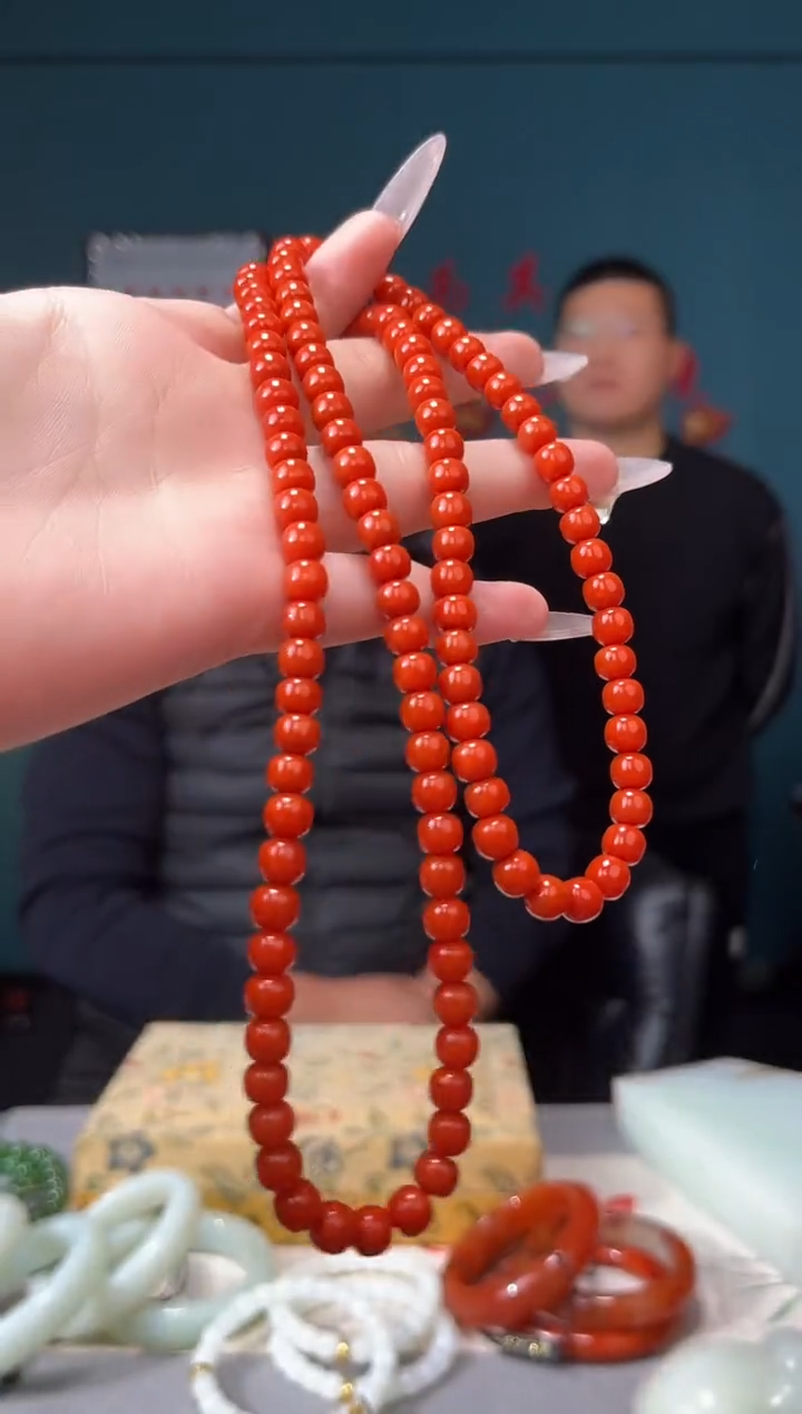 【闪购商品】南红玛瑙颈饰未镶嵌项链