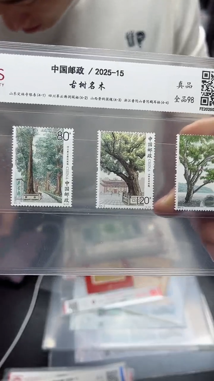 《古树名木》套票4枚