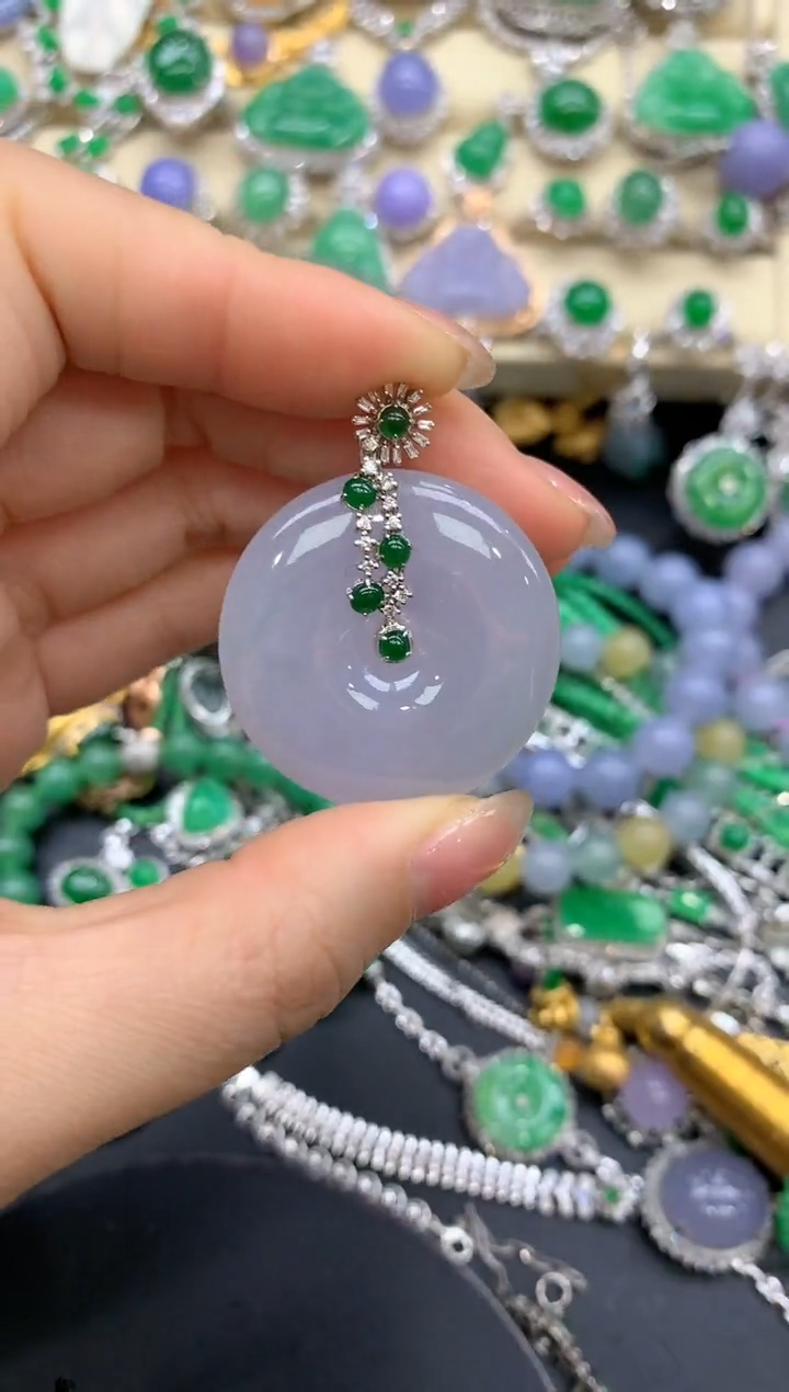 【闪购商品】翡翠颈饰18K金镶嵌330-中国好珍宝