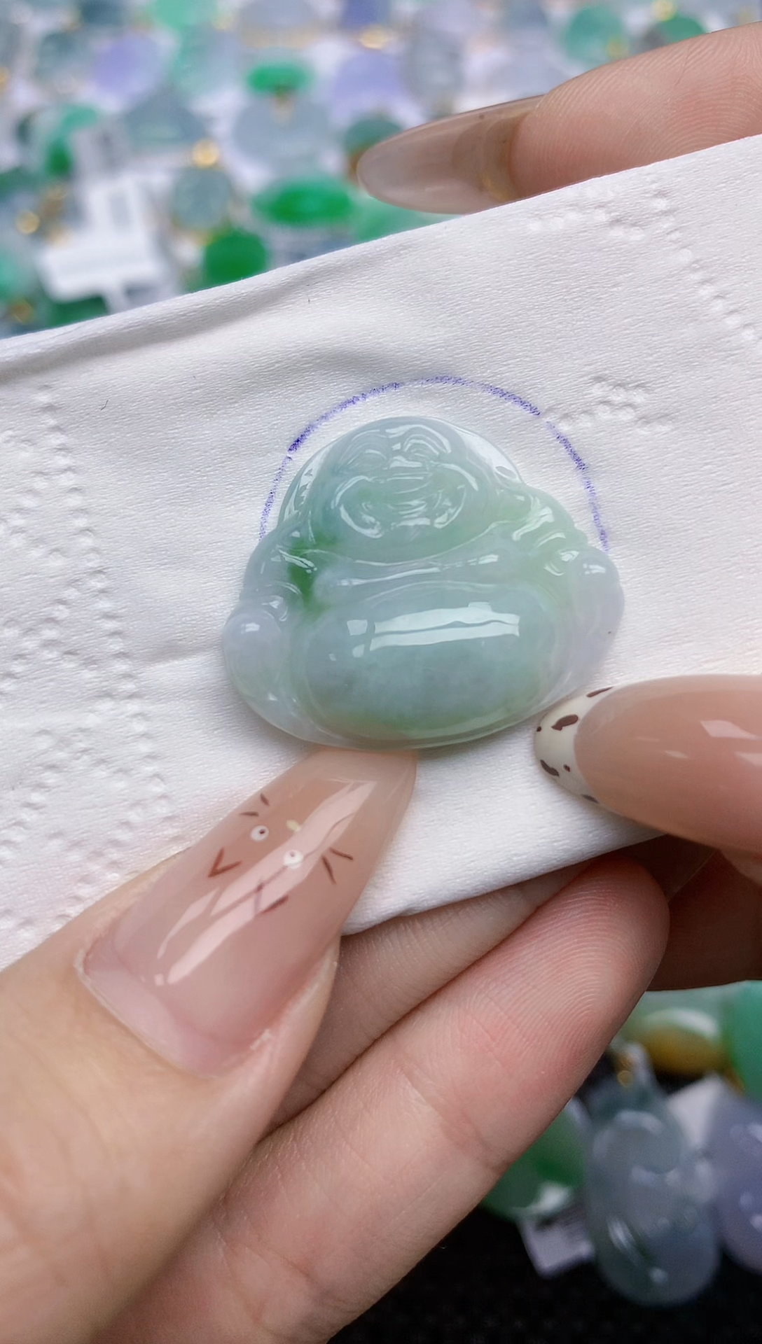 翡翠未镶嵌颈饰   天然翡翠A货