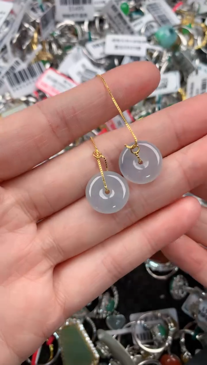 银S925镶嵌戒指翡翠333--3