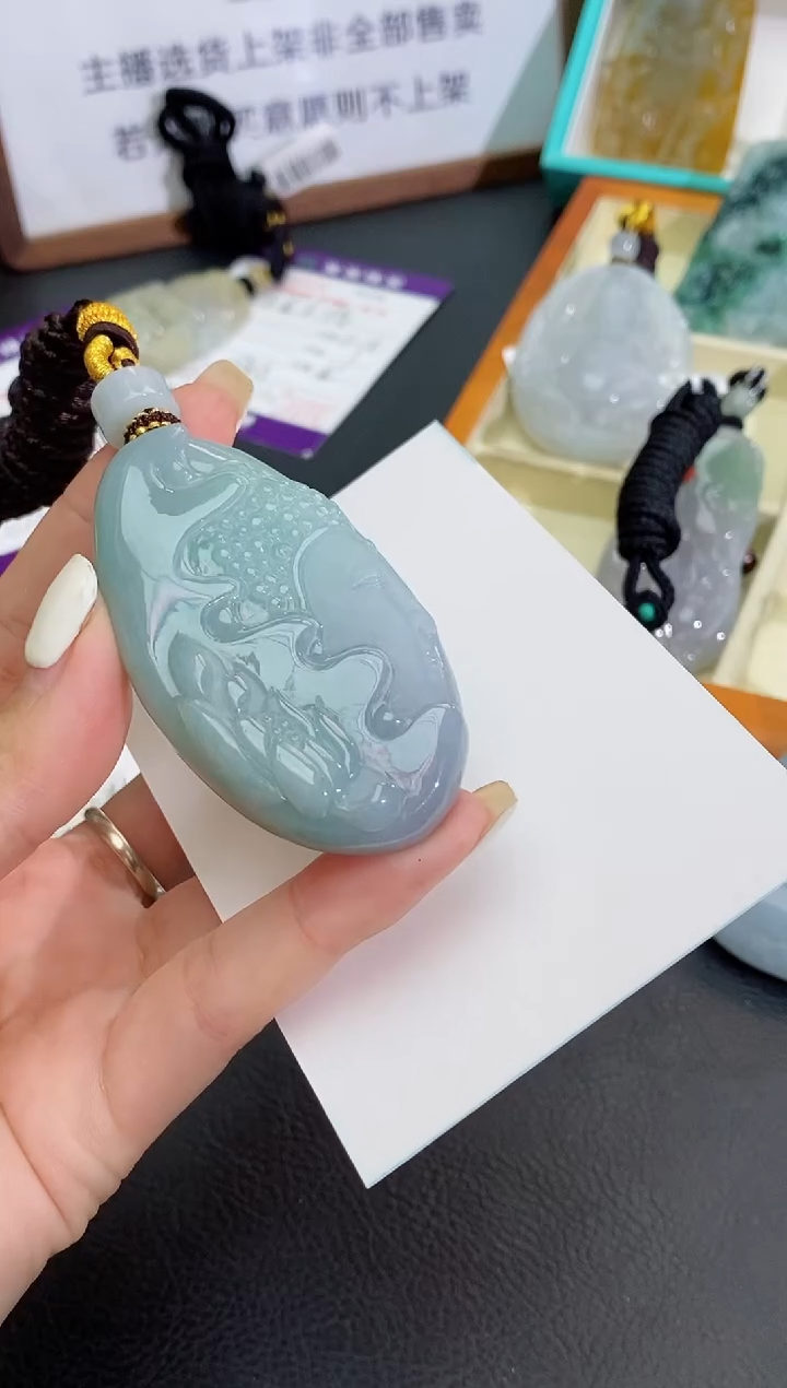 颈饰未镶嵌翡翠缅甸天然翡翠