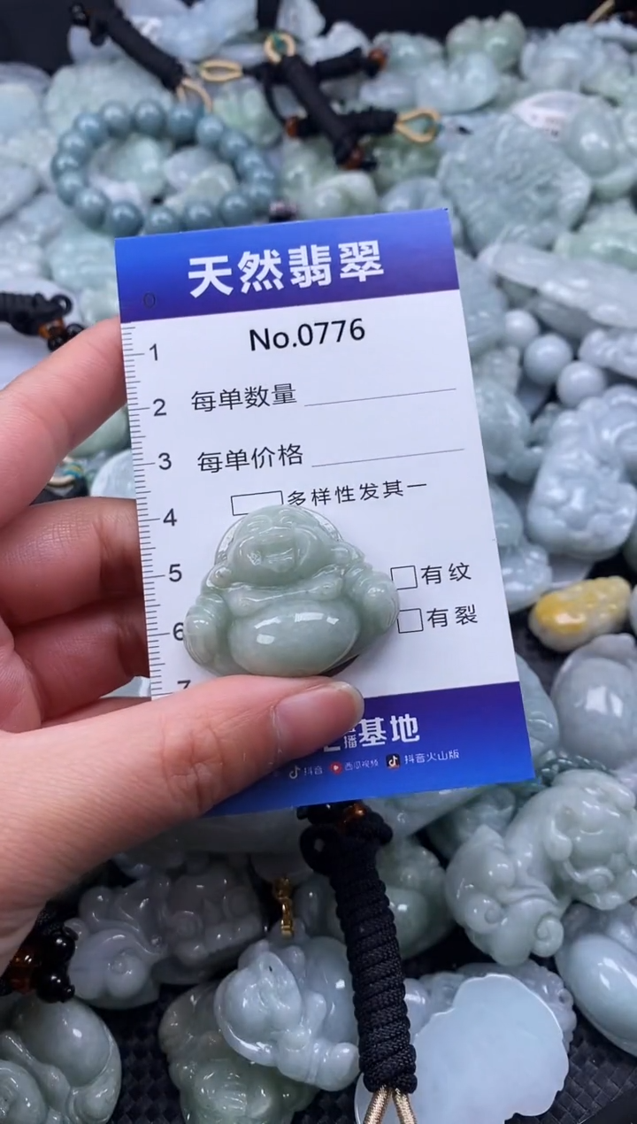 【闪购商品】翡翠颈饰未镶嵌缅甸A货翡翠0776