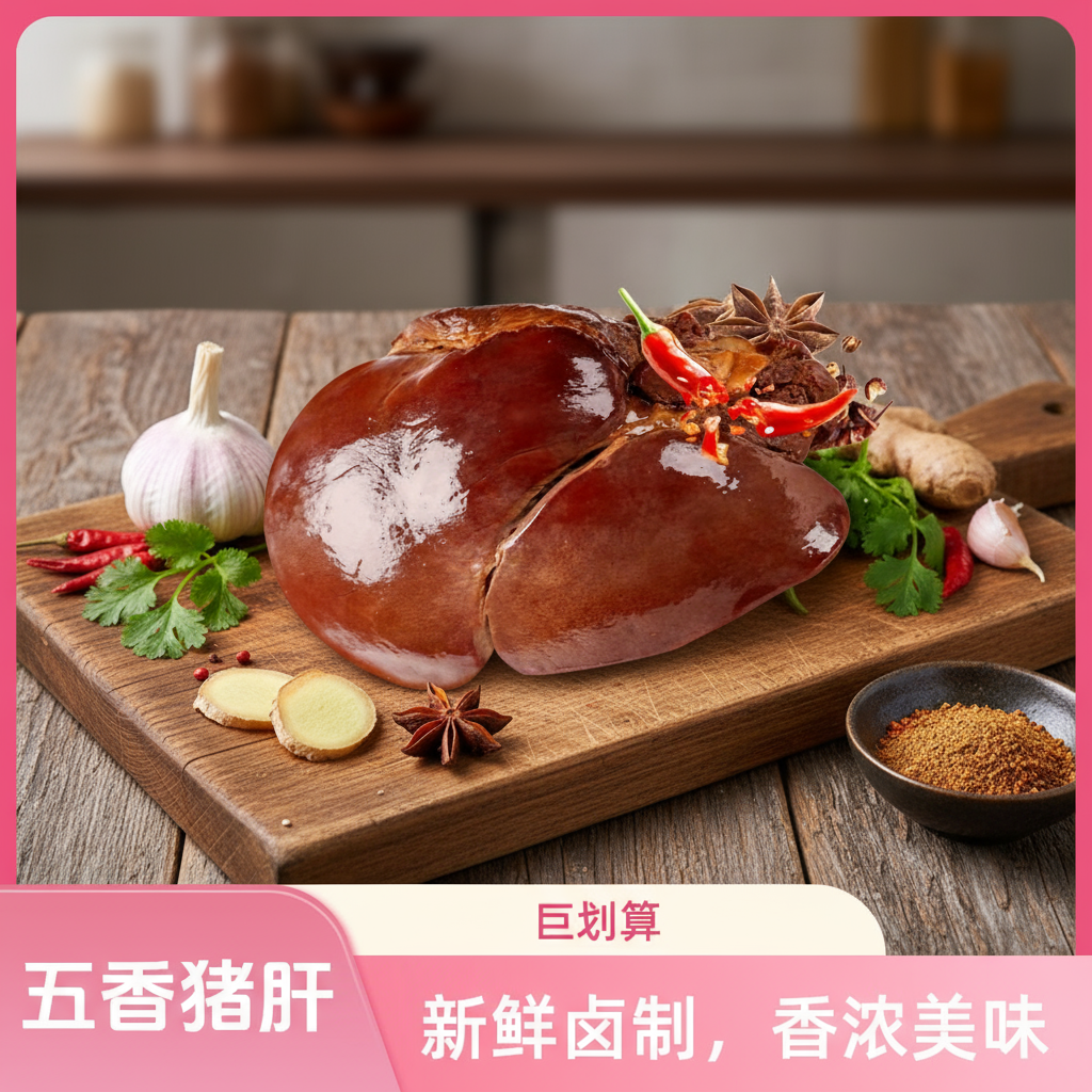 豫叶秃哥五香猪肝开袋即食卤味下酒菜不腥不柴大块厚实嘎嘎香
