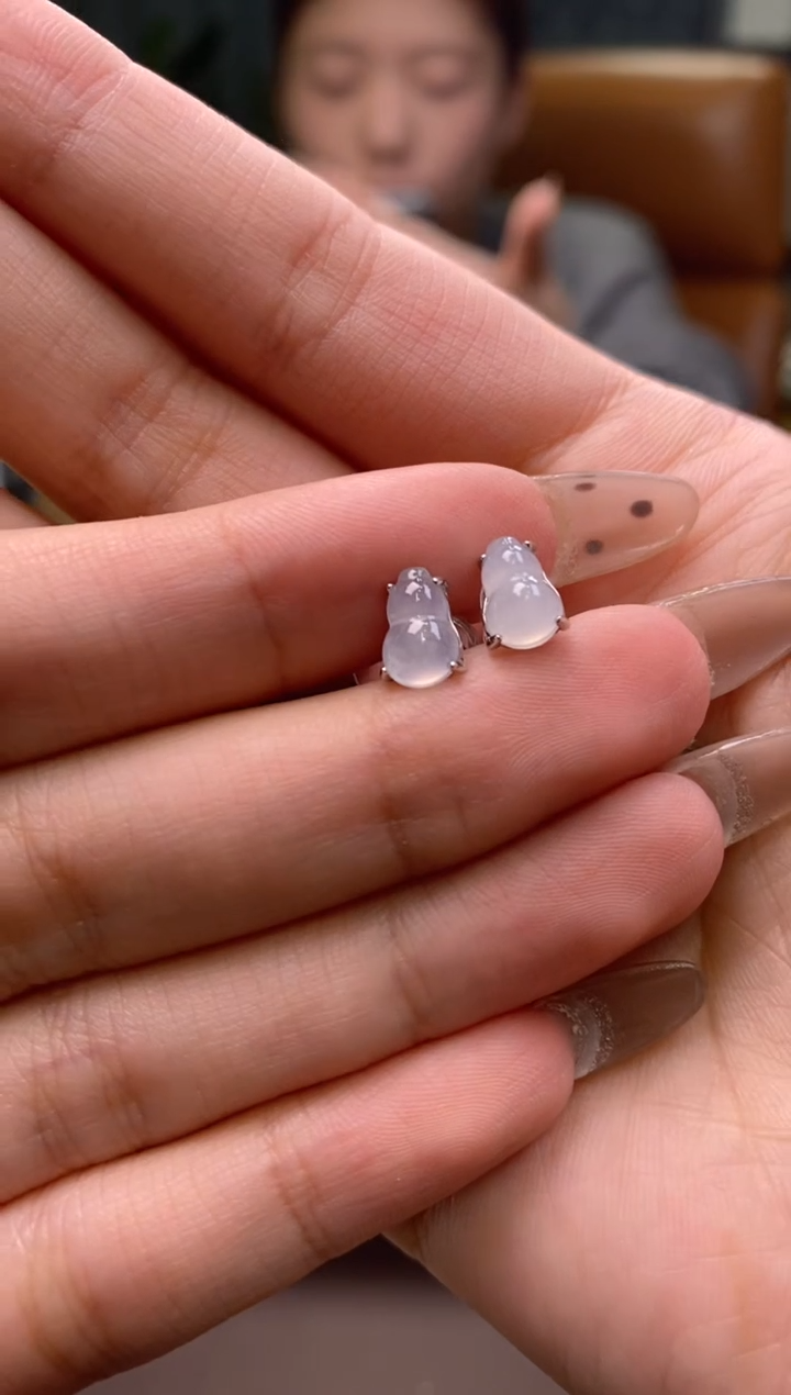 颈饰银S925镶嵌翡翠净货16581