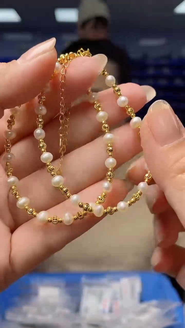 【闪购商品】淡水珍珠手绳银S925镶嵌多样性发货发其一