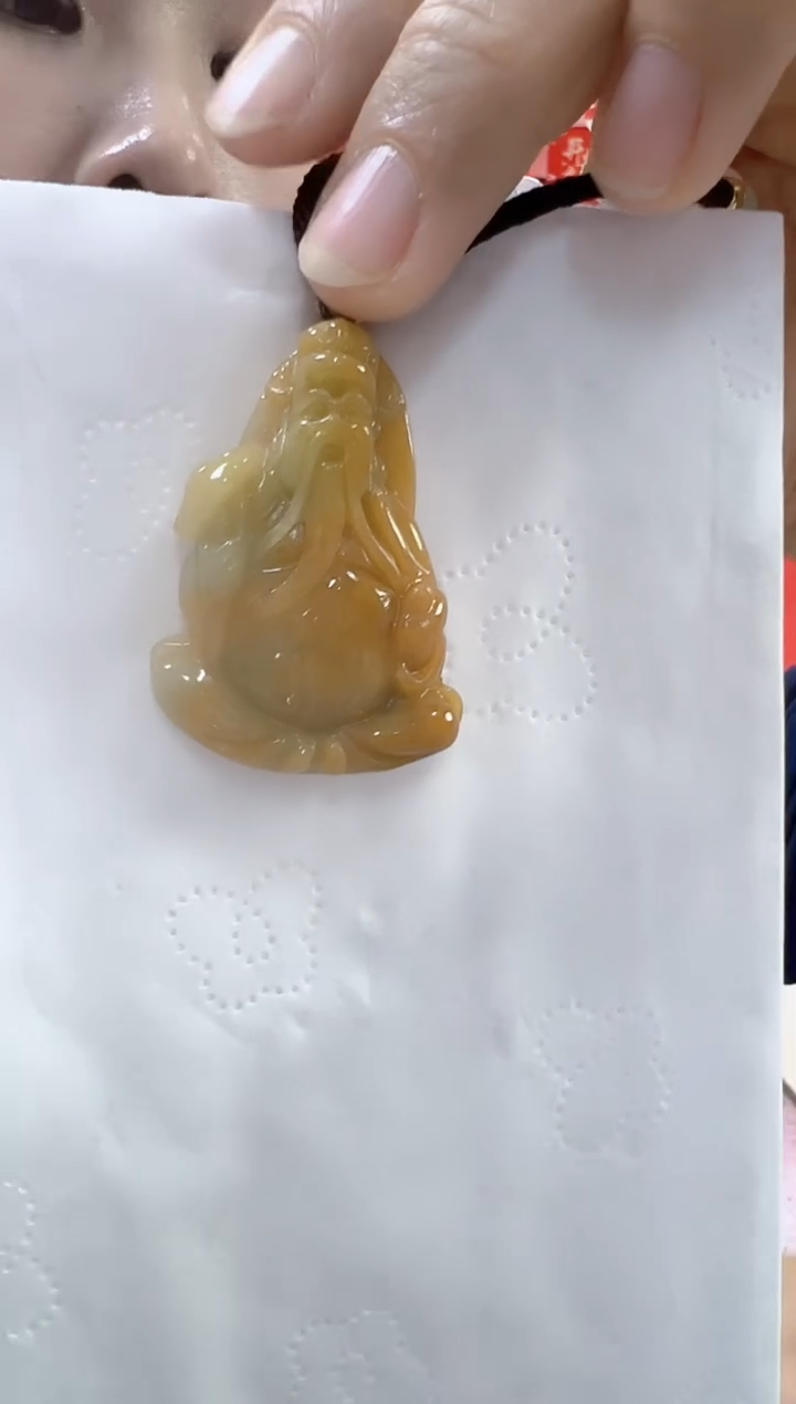 【闪购商品】翡翠颈饰未镶嵌孤品财神