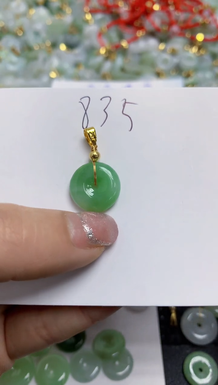 【闪购商品】翡翠颈饰合金天然翡翠A货