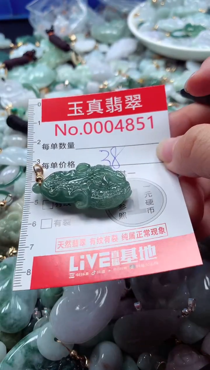 吊坠(不含链)未镶嵌翡翠4851