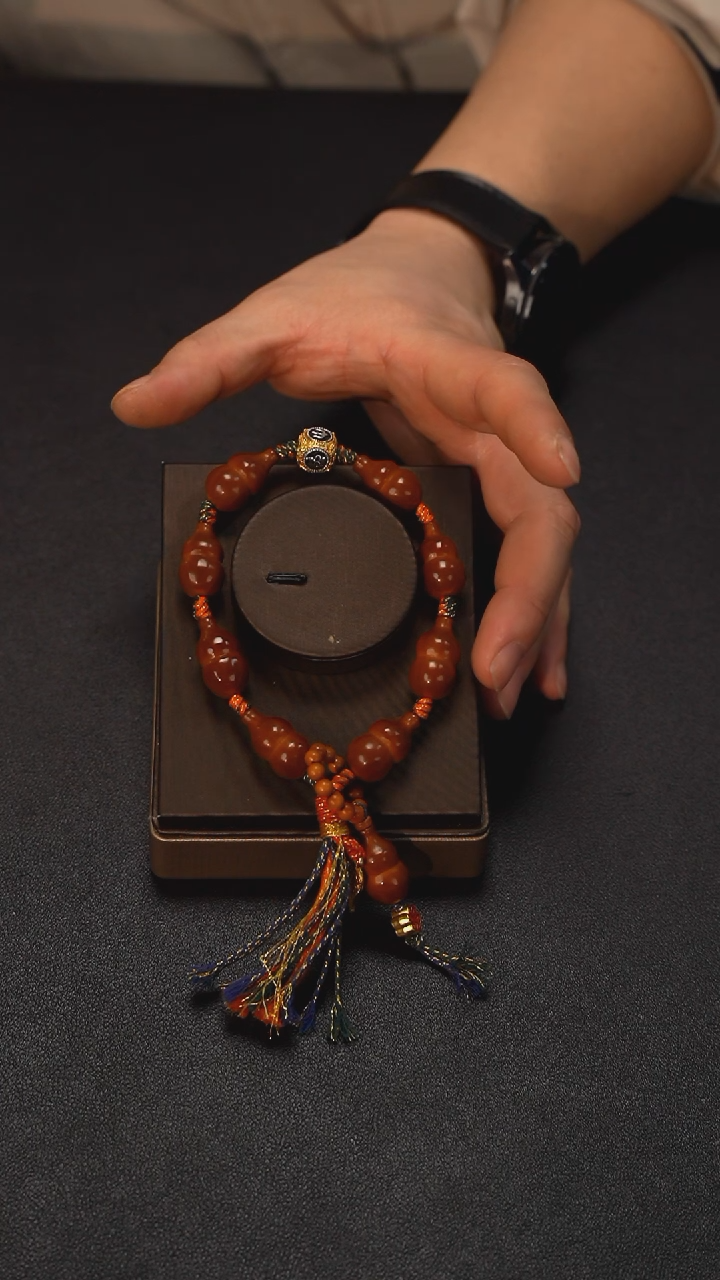 手串/手链橄榄核橄榄核/福禄绵绵雕刻葫芦