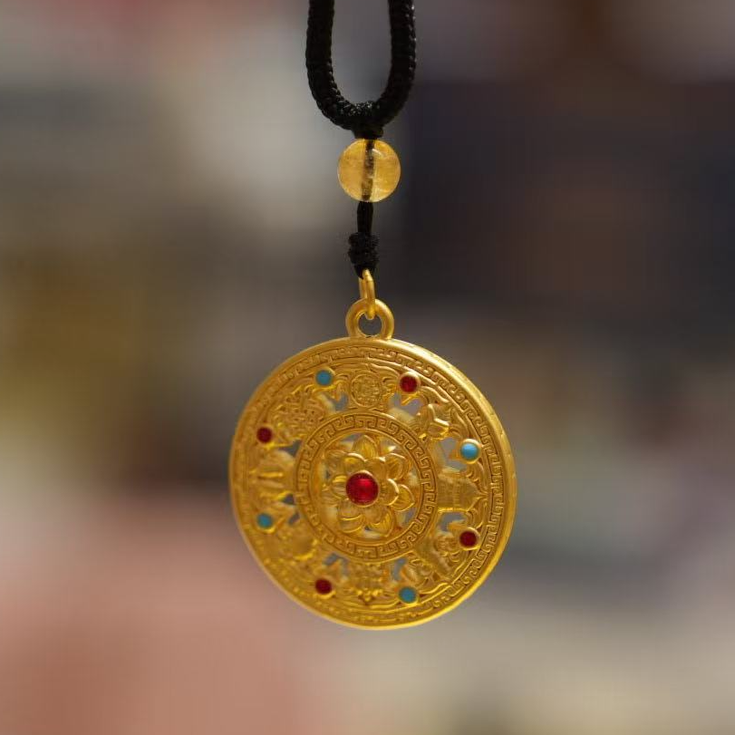 【巧玲专享】足金999珐琅彩八宝饰品（赠编绳）时尚百搭