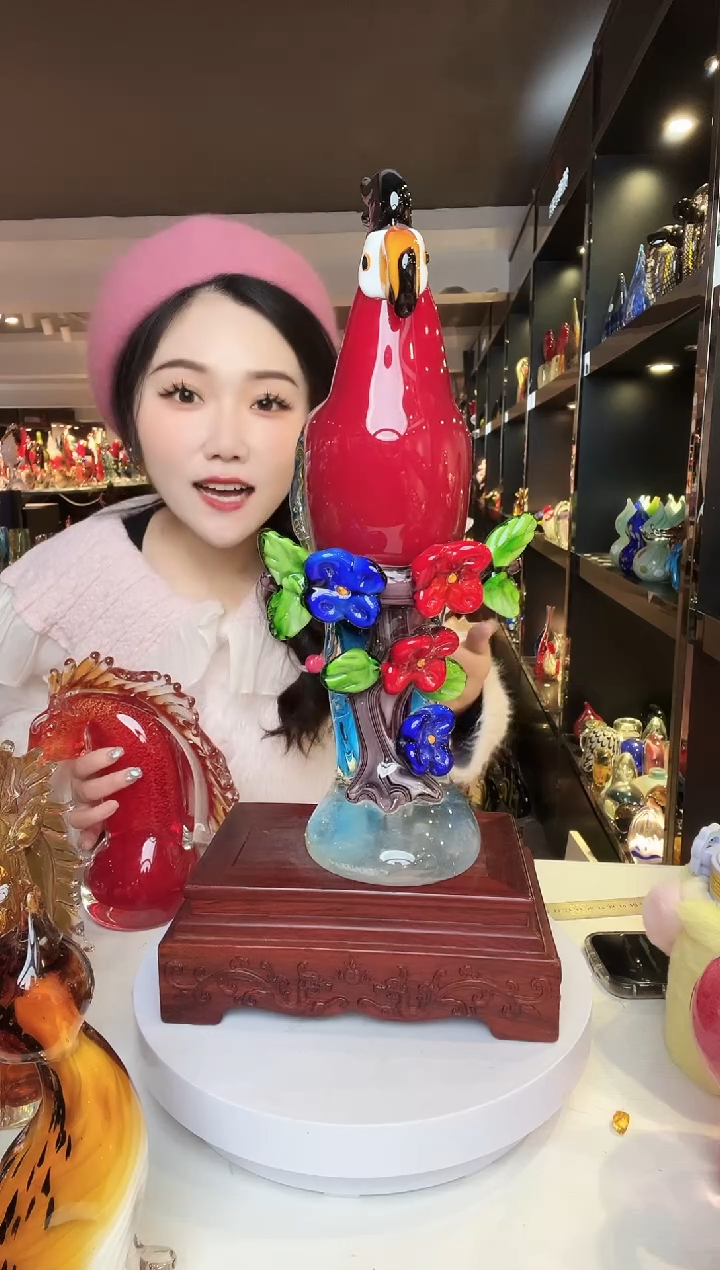 【闪购商品】茶盏琉璃摆件家居摆件