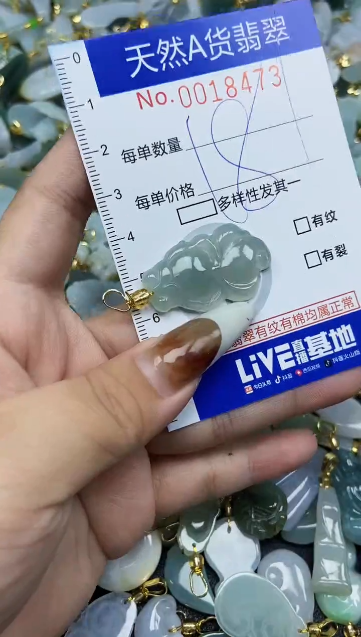 【闪购商品】翡翠颈饰未镶嵌天然A货翡翠