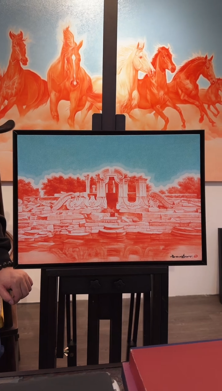 国画z天津人美-冯丽鹏油画50*35cm