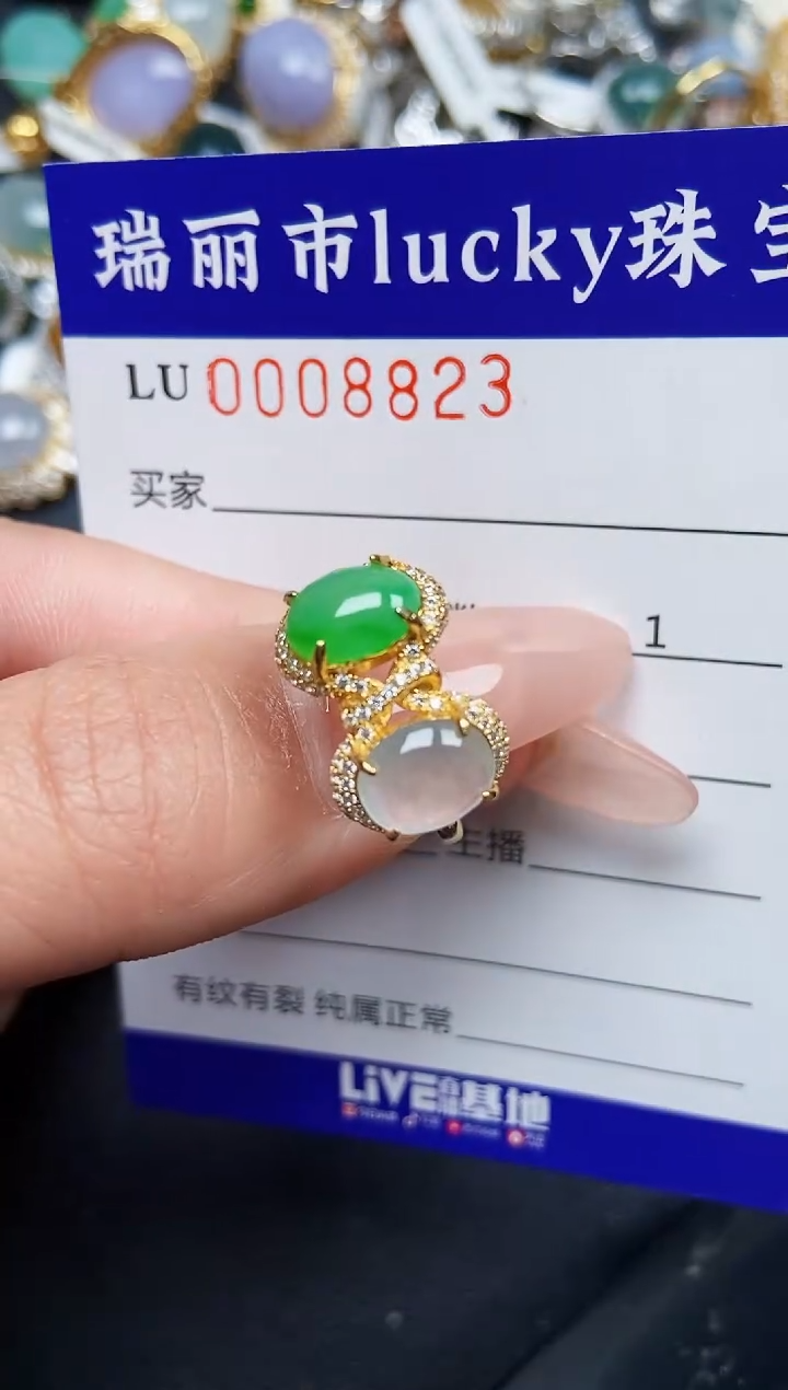 【闪购商品】翡翠颈饰银S925镶嵌8823