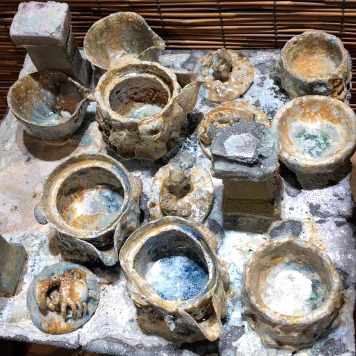 柴烧高级复古风格摆件