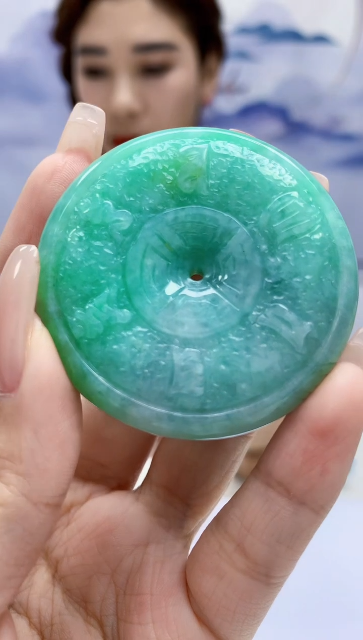 定制翡翠未镶嵌4829xx-毛货挂件64
