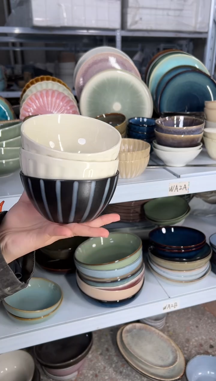 外贸尾货瑕疵满20包邮孤品特价清仓X3米饭碗