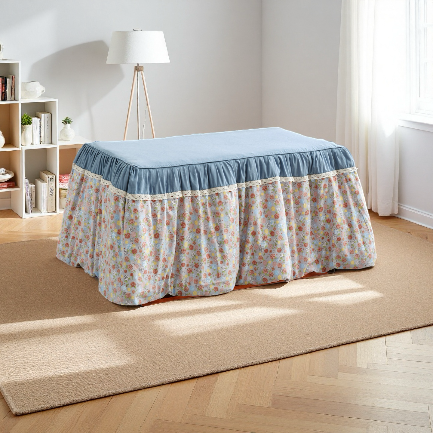 长方形可拆洗脱胆正反两面用烤火被客厅冬天高档加厚保暖烤火罩被