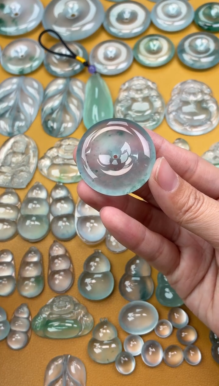 吊坠(不含链)未镶嵌翡翠49 平安扣 34.4 6.7