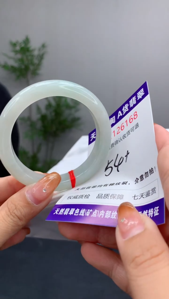 未镶嵌手镯翡翠有纹，完美者勿拍