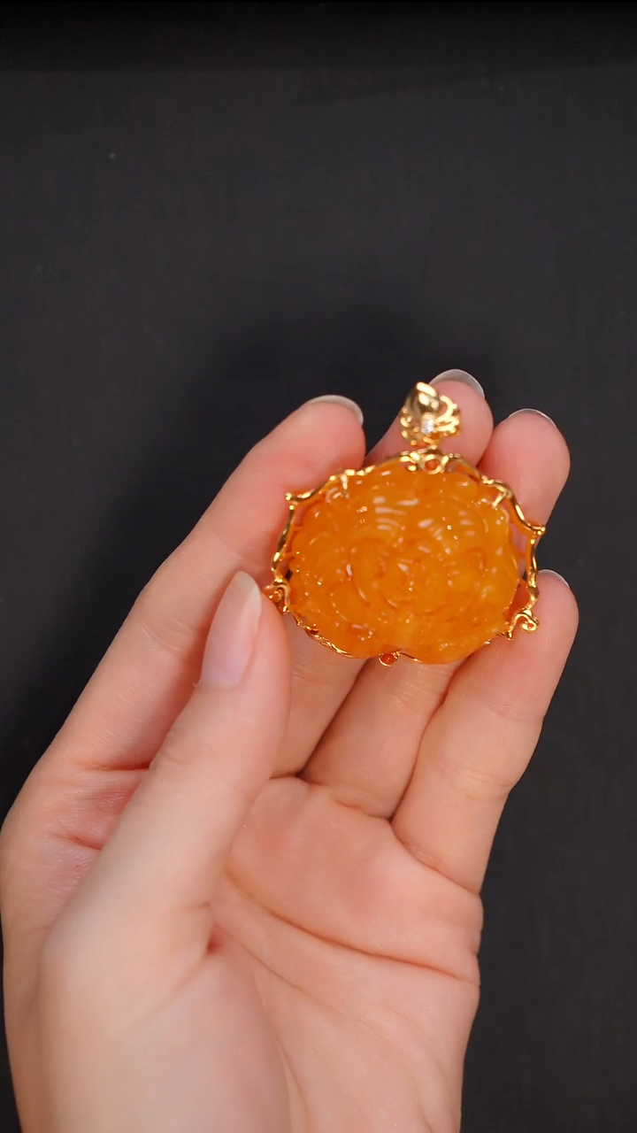 裸石琥珀未镶嵌天然蜜蜡A3394