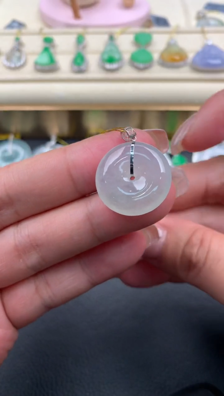 【闪购商品】翡翠颈饰18K金镶嵌D362.......