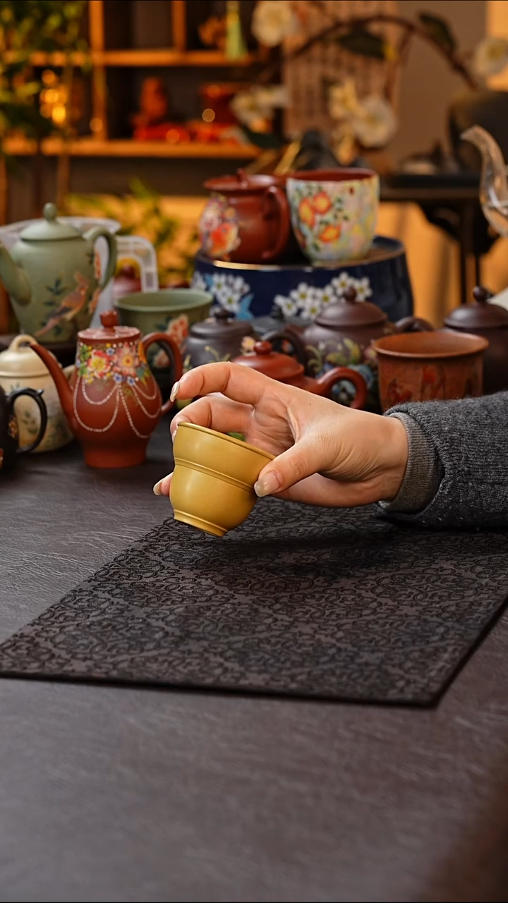 茶壶紫砂黄段葫芦杯