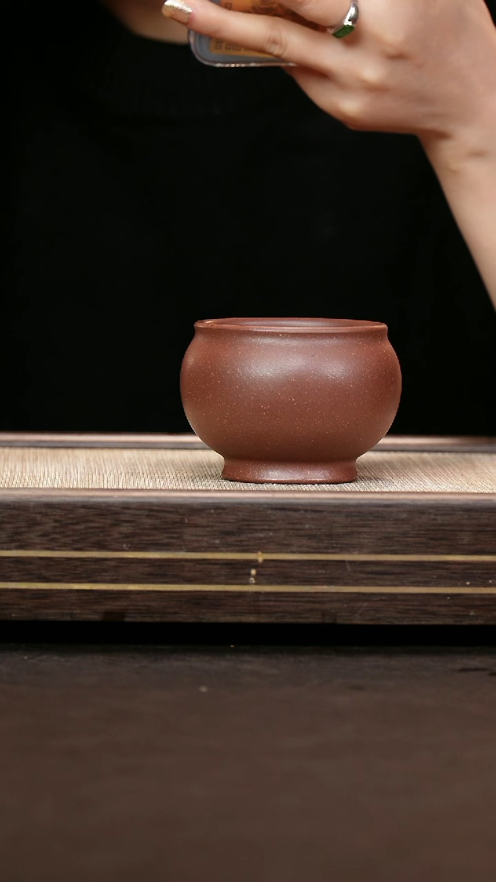 茶壶紫砂原矿天青泥暗肝色 坛子