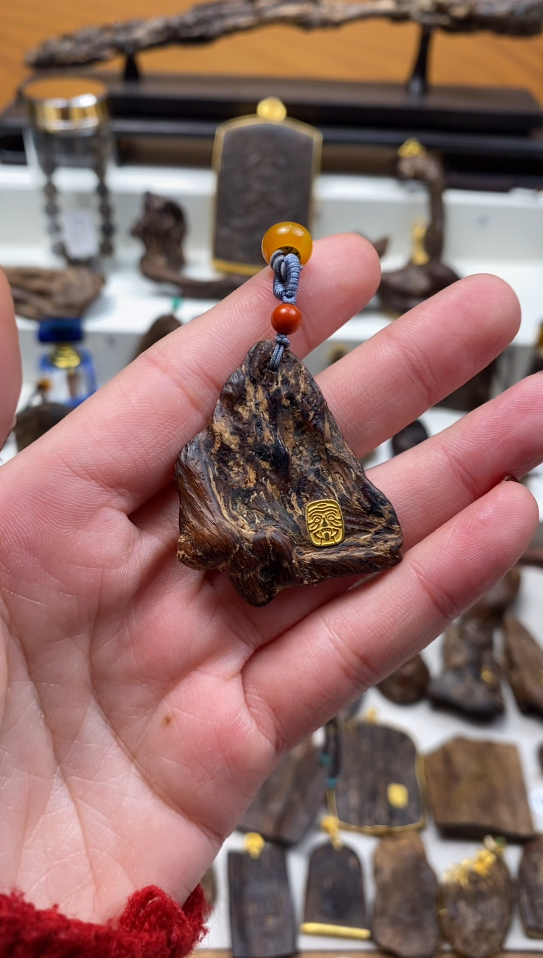 【闪购商品】沉香手把件都彭沉香 吊坠 216号