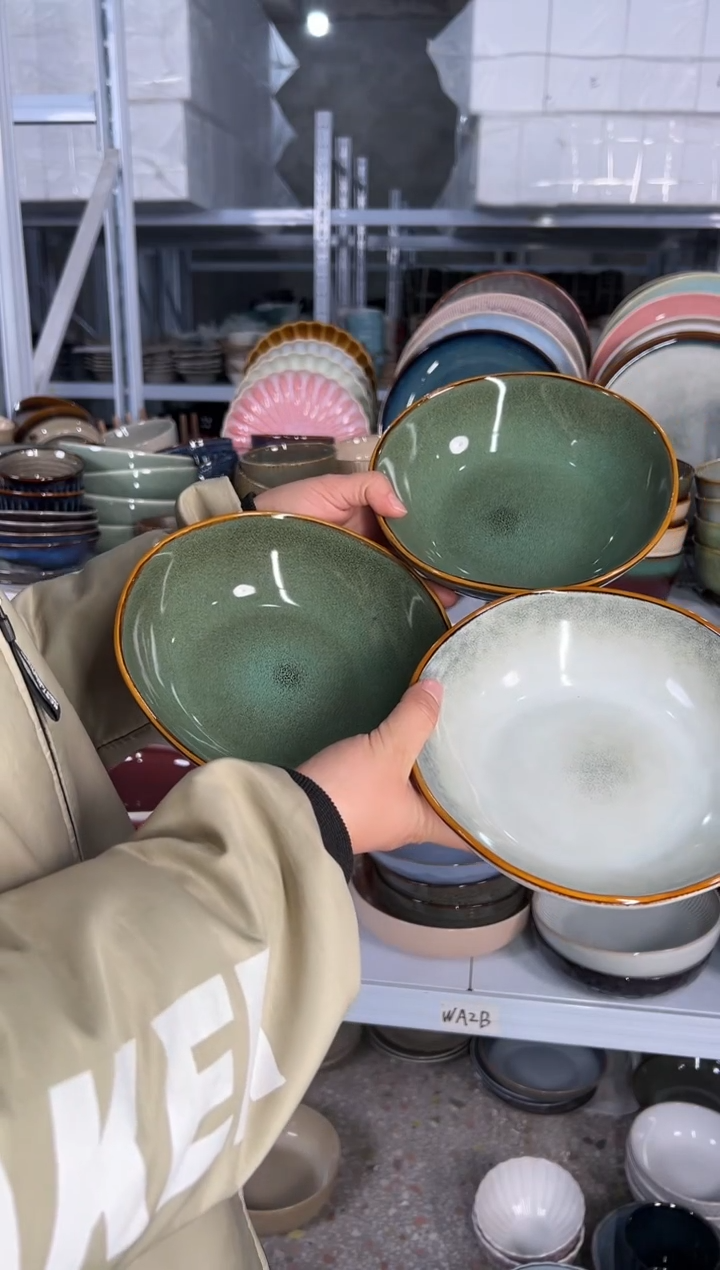 陶瓷外贸尾货瑕疵满20包邮X3 菜碗组合