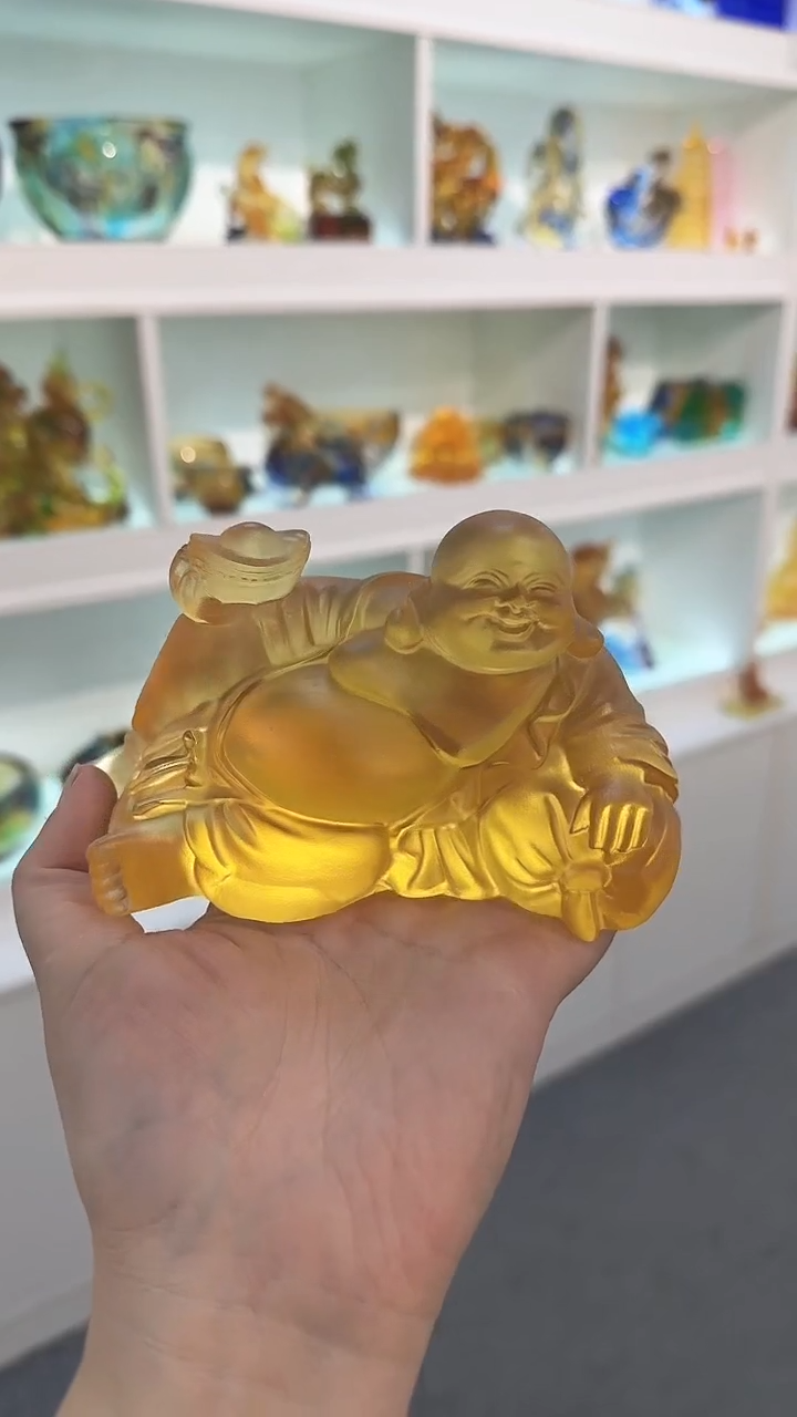 手工艺品琉璃弥勒