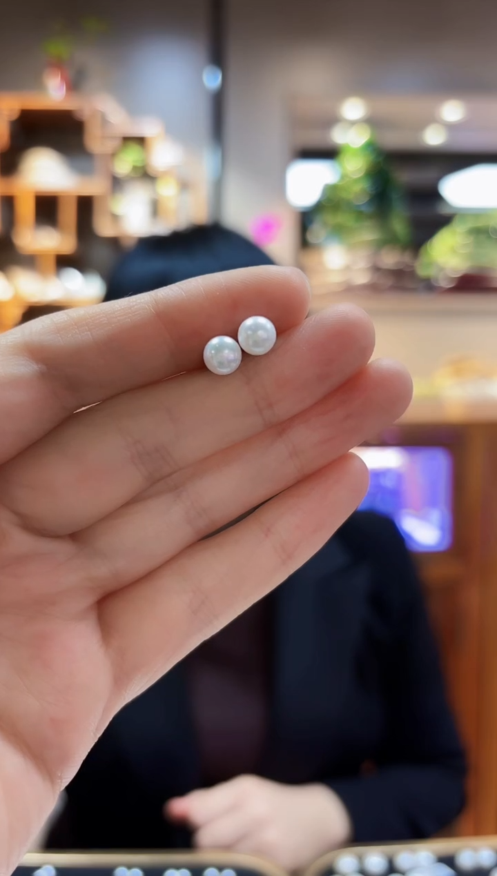 【闪购商品】淡水珍珠耳饰合金6+