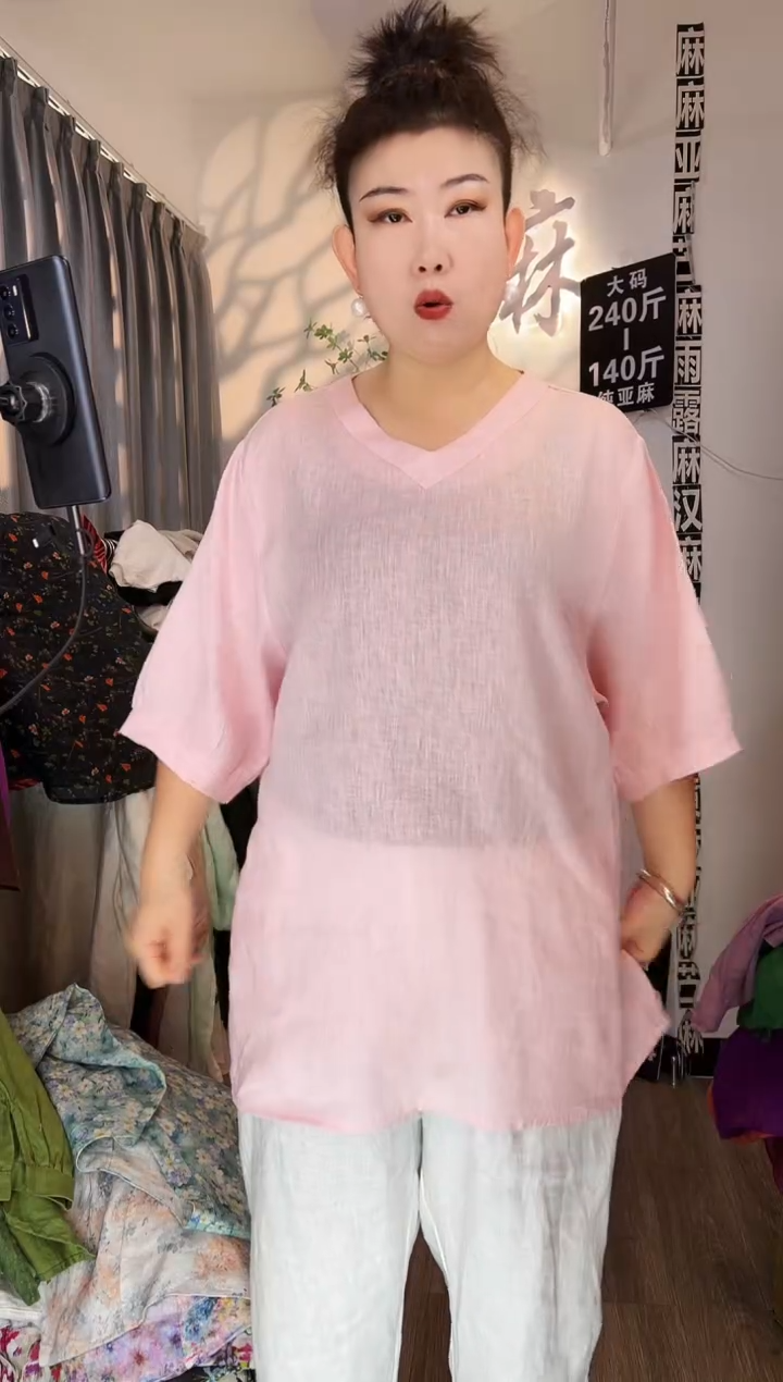 亚麻汉麻苎麻大码女装。