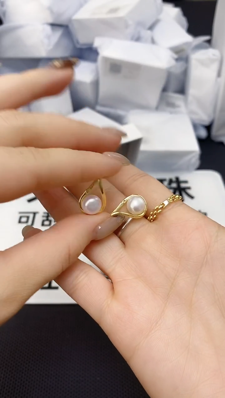 未镶嵌耳饰淡水珍珠ed1081