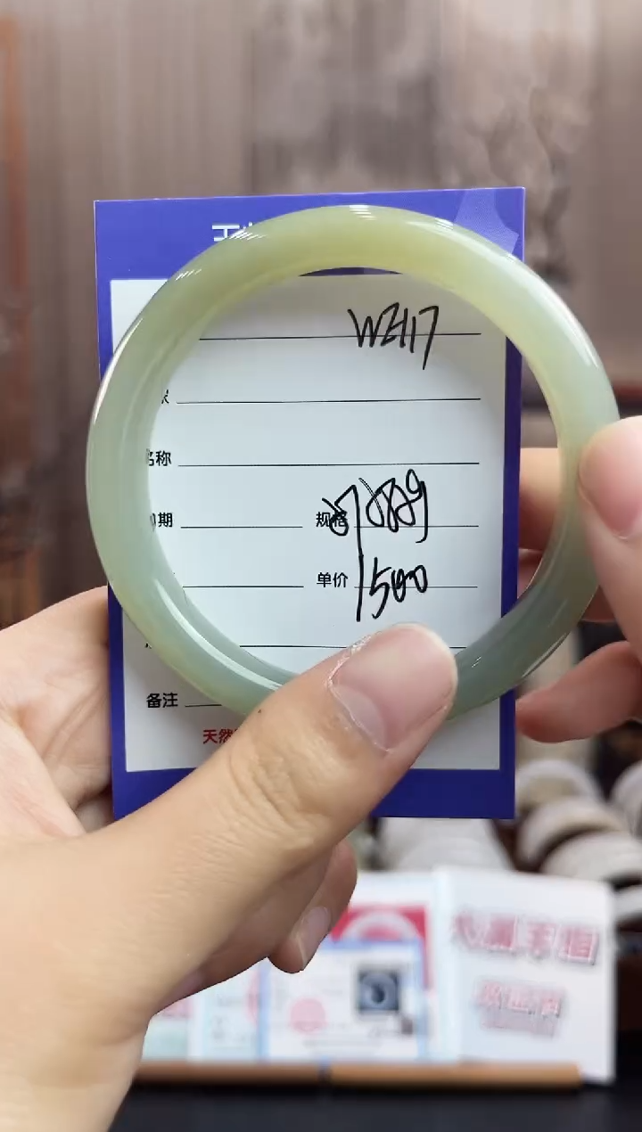 未镶嵌手镯和田玉WE117微色差