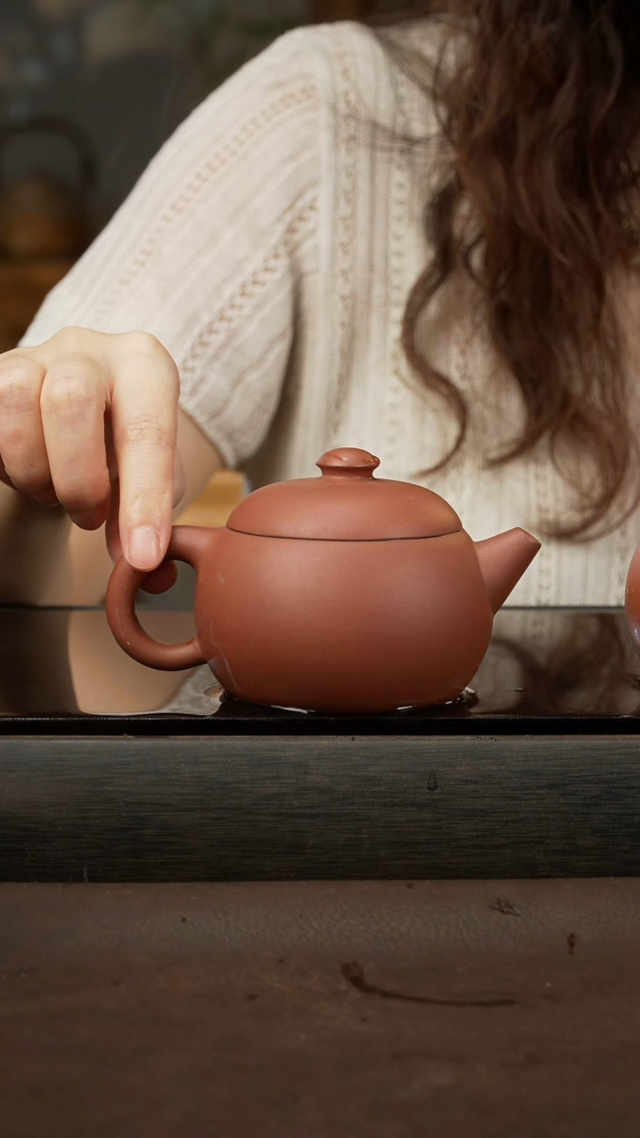 茶壶紫砂22 宽口文旦 清水泥 210cc