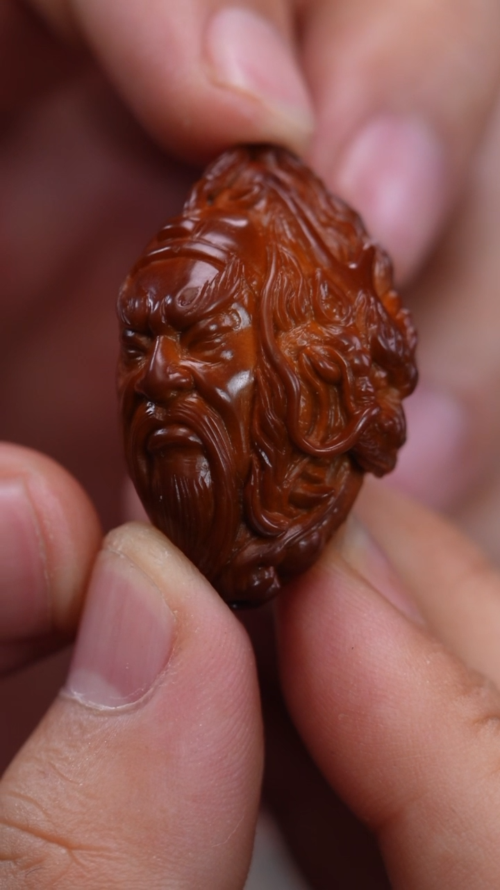 【闪购商品】橄榄核其他回血许亚军2.4满工圆雕御龙关公单件