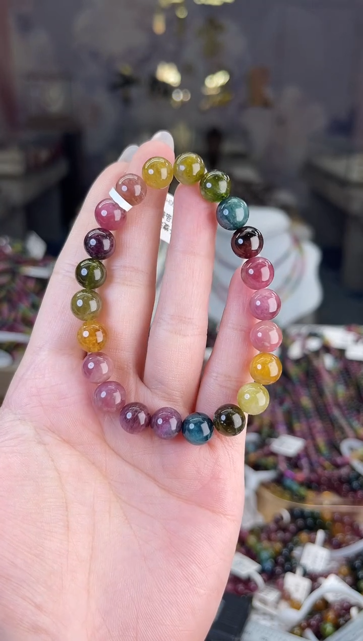 【闪购商品】/未镶嵌碧玺8mm+碧玺单圈多样性发货