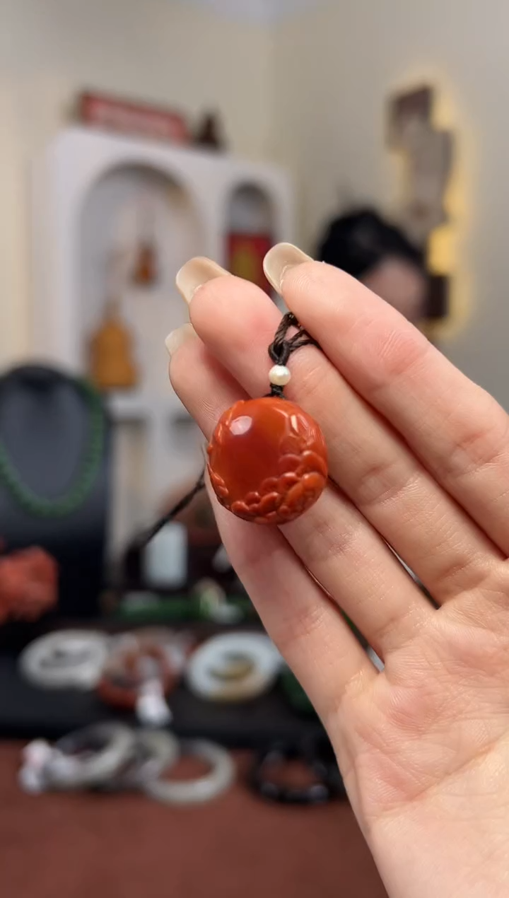 【闪购商品】南红玛瑙颈饰未镶嵌20*10 